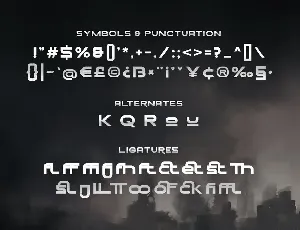 Delta Force - Force Display Font