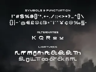 Delta Force - Force Display Font