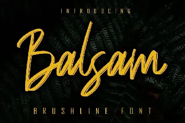 Balsam Brushline Font