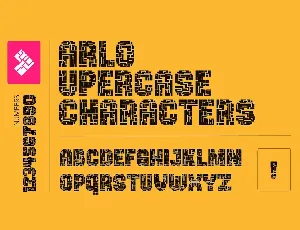 Arlo - Puzzle Display font