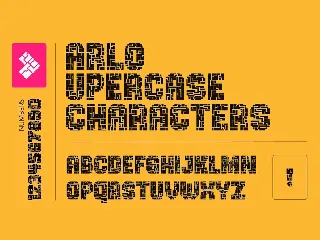 Arlo - Puzzle Display font