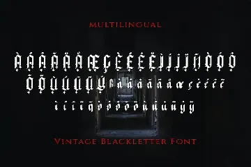 Xavierious Letter - Vintage Blackletter Font