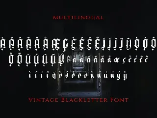 Xavierious Letter - Vintage Blackletter Font