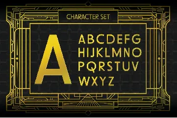 Canoleda - Geometric Art Deco Font