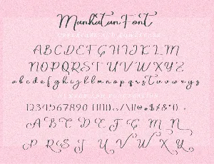 Manhatan Signature FOnt