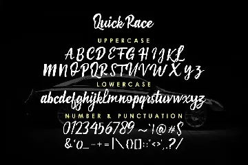 Quick Race font