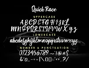 Quick Race font