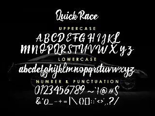 Quick Race font