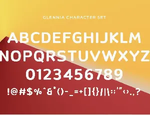 Glennia - Modern Display Sans Serif font