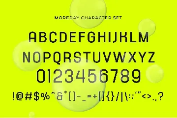 Moreday - Modern Sans Serif font