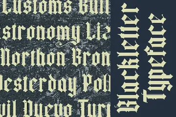 Yugitoy - Blackletter Font