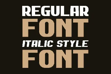 Dexan Gorisa - Regular + Italic font