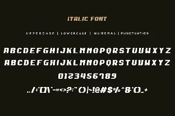 Dexan Gorisa - Regular + Italic font