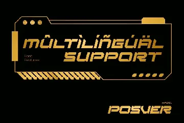 Posver Futuristic font