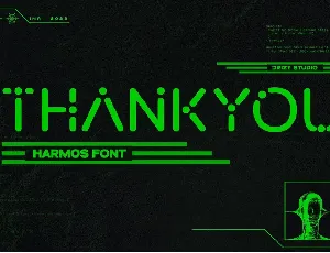 Harmos - Techno Sci-fi Font