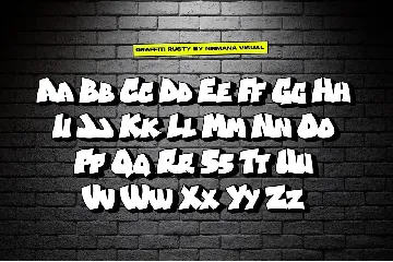 Graffiti Rusty - Graffiti Font