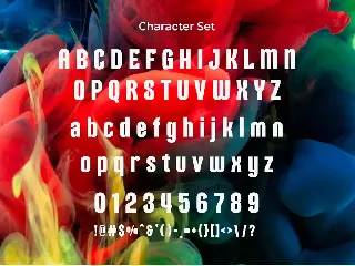 Racking - Modern Condensed Sans font