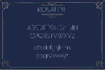 Rosaline - Art Deco Display font