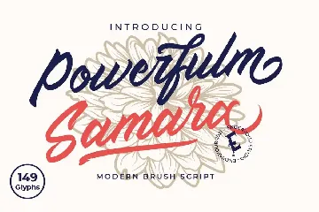 Powerfulm Samara Modern Script Font