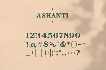 Ashanti - Elegant Serif Display font