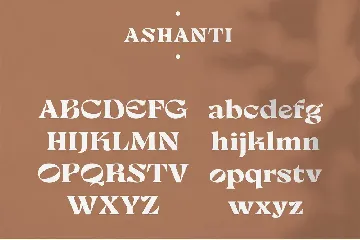 Ashanti - Elegant Serif Display font