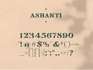 Ashanti - Elegant Serif Display font