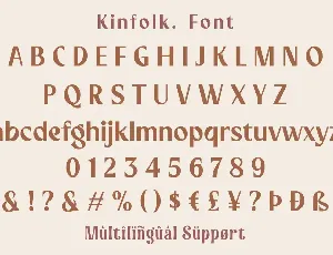 Kinfolk font