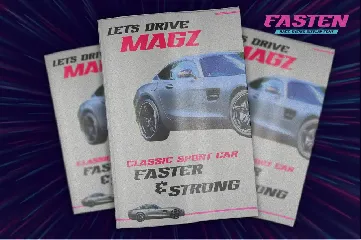 FASTEN - Race Theme Display Font