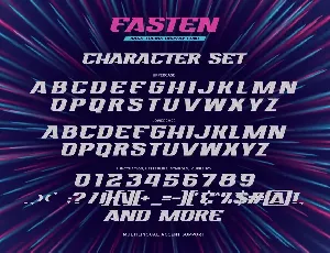 FASTEN - Race Theme Display Font