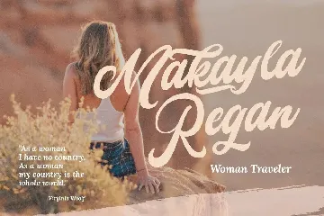 Mady Risaw - Modern Script Font