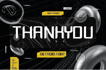 Detroid - Modern Futuristic Font