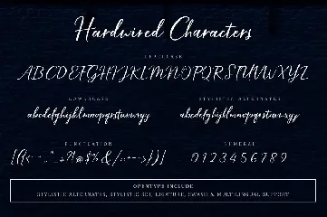 Hardwired Script - UPDATE font