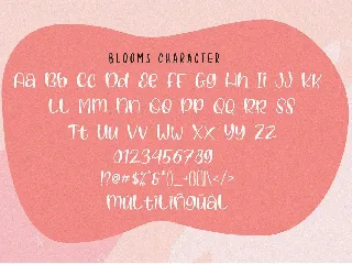 Blooms - Handwritten Font