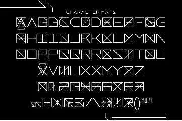 Getrak - Geometric Square Font