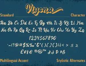 Viyona - Vintage Display Font