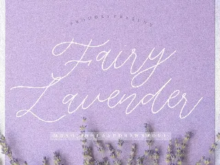 Fairy Lavender Monoline Font