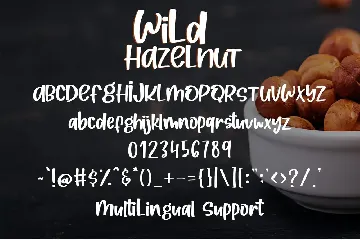 Wild Hazelnut - Handwritten Font