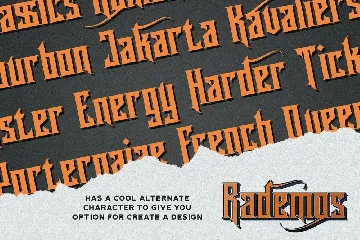 Rademos - Blackletter Font