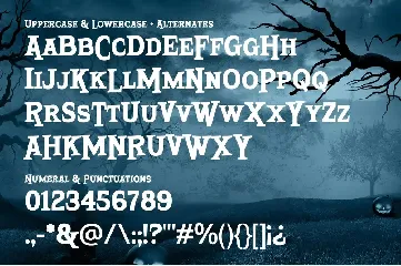 Hitrun - Bouncy Spooky Font