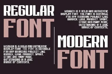 Kisagen - Sport Font