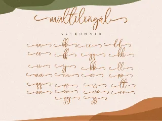 Malica Script Rough font