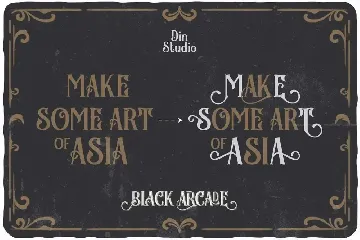 Black Arcade Font Pack (Vintage Font Combination)