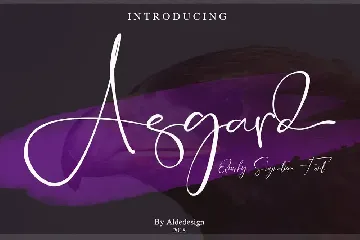 Asgard - Signature Font