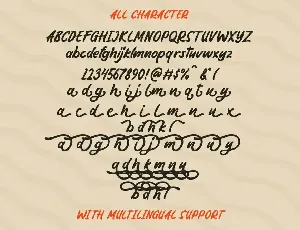 The Kindamana - Handwritten Display Font