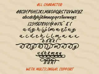 The Kindamana - Handwritten Display Font