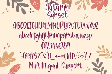 Autumn Sunset - Handwritten Font Duo