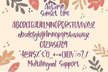 Autumn Sunset - Handwritten Font Duo