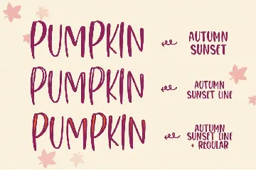 Autumn Sunset - Handwritten Font Duo