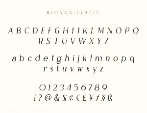 Biorka Serif font