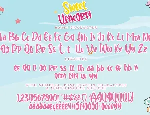 Sweet Unicorn font